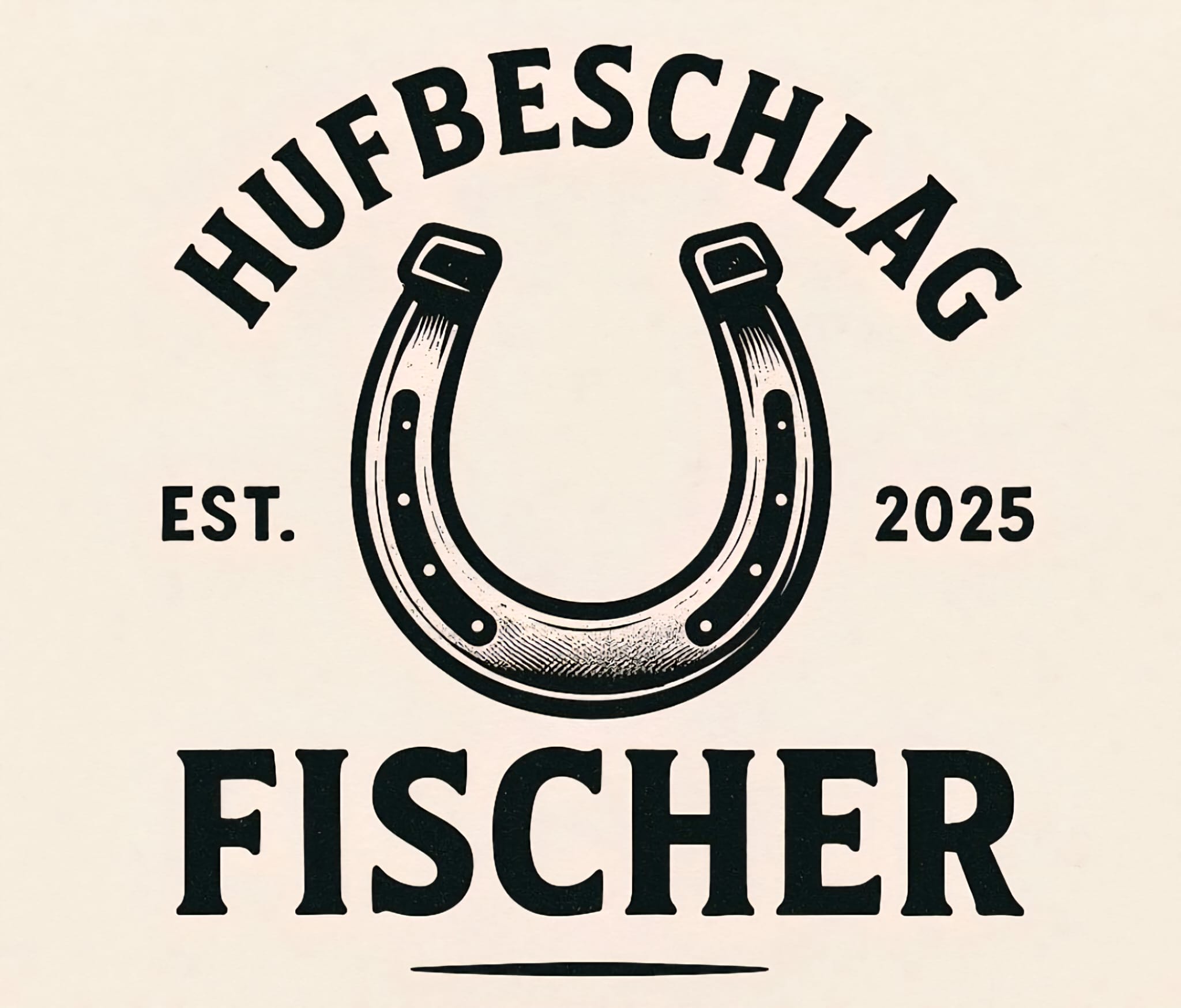 Hufschmied Arbeit am Pferd